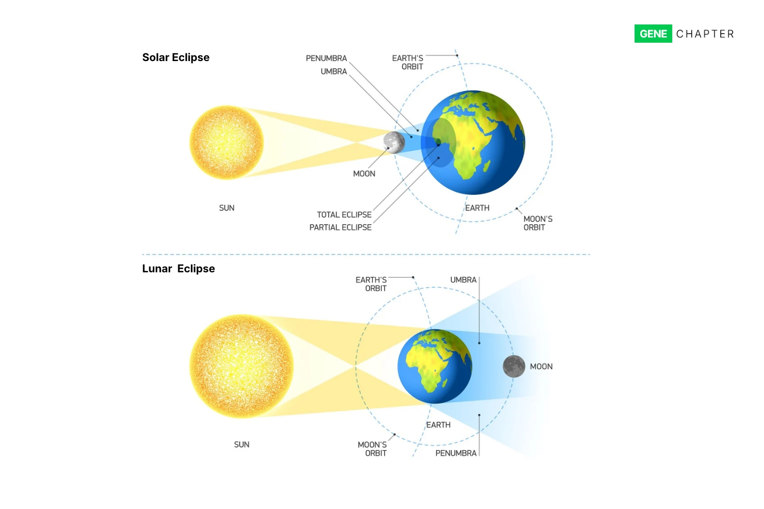 difference between solar eclipse and lunar eclipse